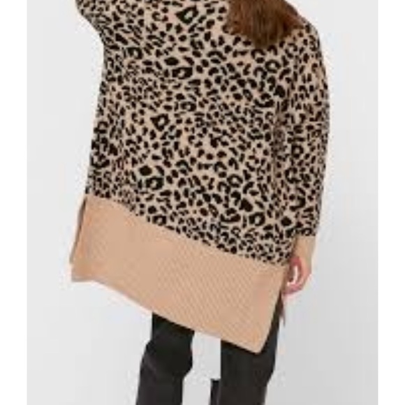 Stradivarius Long Knitted Print Cardigan - Picture 3 of 7